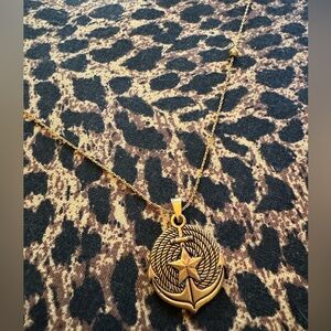 Alex and Ani Anchor Adjustable Necklace 2016 Gold 16”-26”